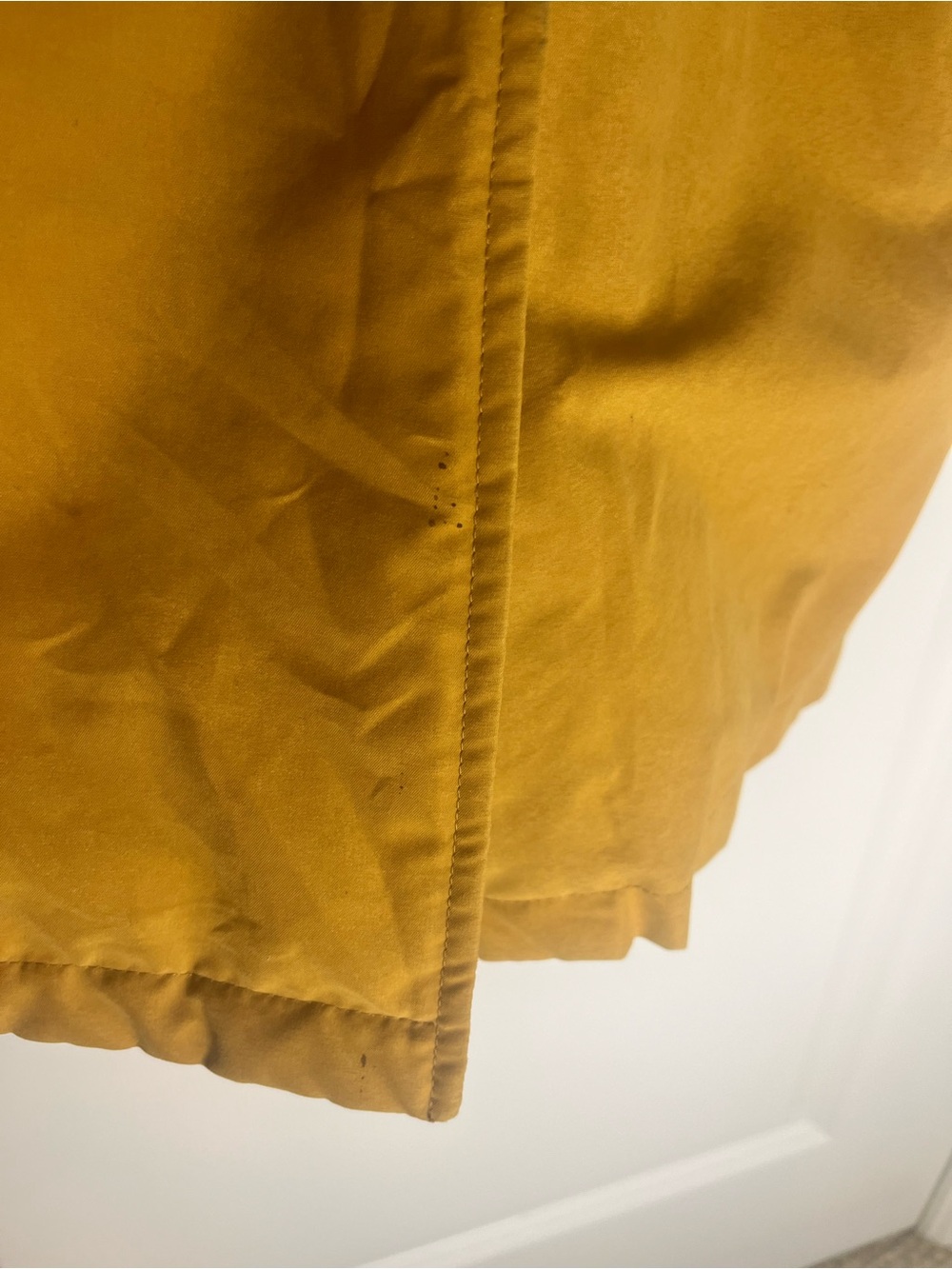 Vintage Burberry Women's Mustard Double-Breasted Trench Coat - size 8 (40) - Picture 4 of 13
